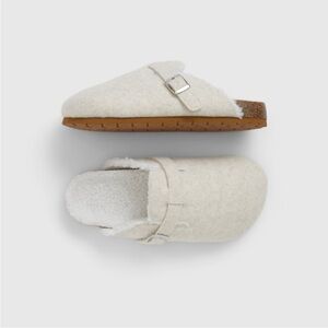 GAP Kids Sherpa Clogs Cozy Shoe Ivory Size 10/11